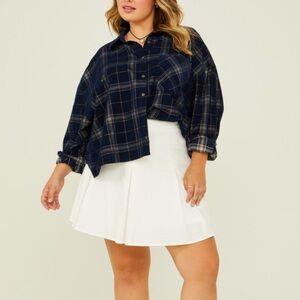 NEW Arula Button Down Top Plus Size X / 0X / XL NWT